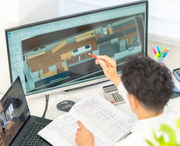 施工図作成　スタッフ　写真