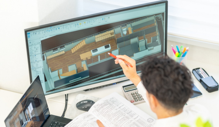 施工図作成　スタッフ　写真